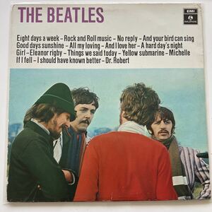 Rare jacket difference Dutch board THE BEATLES The Beatles not for sale John's Back Cover PARLOPHONE Original LP Record John's back