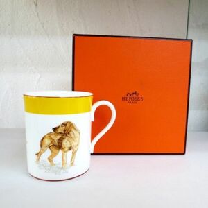 Hermes HERMES Mug Griffon Ford Bull Tanyu Dog Animal Box