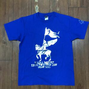 Nana Mizuki T -shirt Live Fighter 2008 Blue Side L D1
