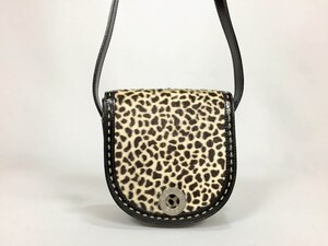 Celine shoulder bag Harako leopard pattern mini -shoulder pouch [Little use] Return guarantee