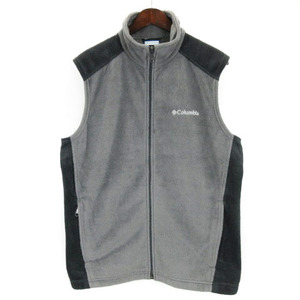 Colombia Columbia Fleece Zip -up Best Outdoor Wear Gray M 230818E Men's
