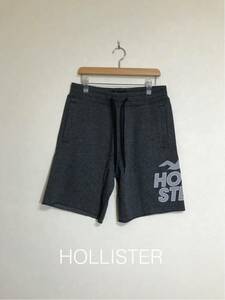 [New] HOLLISTER CLASSIC FIT SHORT PANTS Hollister Free Bottoms Sweat Bottoms Size S 175/76A Dark Gray
