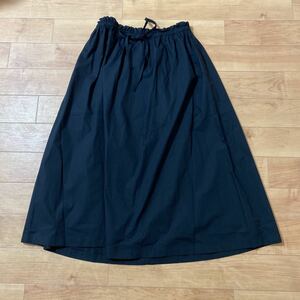 GAP Skirt Paper Bag Pullon Midyiskirt L Black Cotton 100 % tag