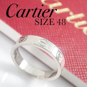 Cartier Cartier K18WG Mini Love Ring No. 48 #48 with case White Gold