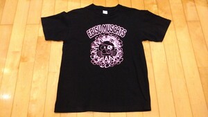 [Used] T-shirt First generation Ebisu Maskats Nationwide CAMP first product sales L size black pink
