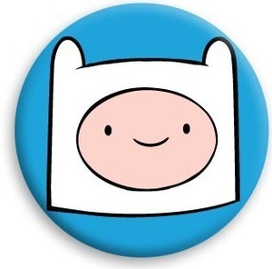 ADVENTURE TIME (Adventure Time) Finn Big Head Button Can Badge (Pintype) ☆