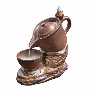 LYW619 ★ Antique style ♪ Teapot type incense burner holder 香 香 香 流 流 流 流 流 流 れ れ 流 れ れ ゃ ゃ ゃ ゃ し ゃ オ ゃ オ オ オ ゃ