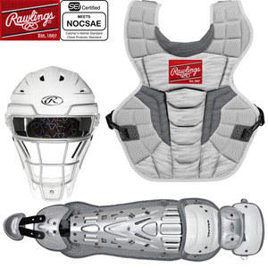 Free Shipping [USA items] Rawlings Rolling Catcher Armor Set VELO 2.0 White RWCSV2Y-W for Shonen Remodeling League White RWCSV2Y-W