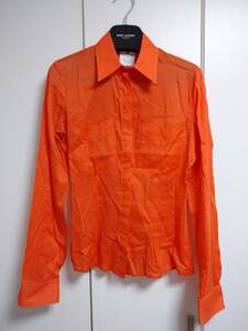 Versace VERSACE Blouse Shirt Orange 40 ZEOGOPMT
