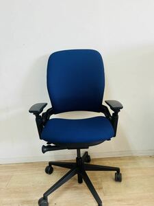 Used steel case leap chair V2 2015 Blue 3028