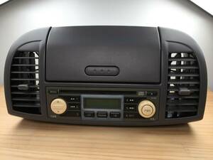B-176 ★ Free shipping ★ Nissan/March/AK12 ★ Genuine/1DIN/CD player/receiver/audio/Deck ★ Operation confirmed ★ (for search) 12SR/B/C/14e/S/15SR