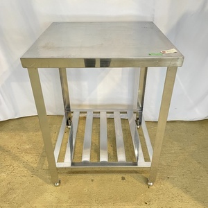 [Used] Commercial stainless steel workbench width 600 x depth 600 x height 800mm (No.8990A) kitchen equipment