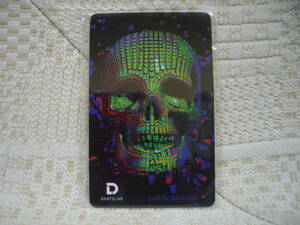 Unused DARTSLIVE Dart Live Card Cyber ​​Skull Skeleton