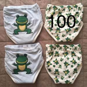 6 -layer training pants 100 cm set 4 pieces Toilet training boys 6 -layer toe lean pants water absorption diapers Remove