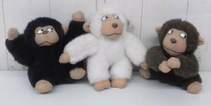 Showa Retro at the time * Retro stuffed animal * Sal 3 points summary * Character doll * Black White Brown * Antique Collection