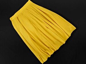ROPE PICNIC Lope Piconic Easy Flare Skirt SIZE38/Yellow ■ ☆ DHB8 Ladies