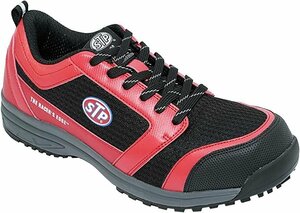 [STP/Mesh Work Shoes] ★ MESH WORK SHOES string (string) type/red 27cm ★ Sneaker type Lightweight and safety shoes JSAA A type acquisition