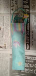 Girl folding umbrella unicorn mint * Used anti -tube