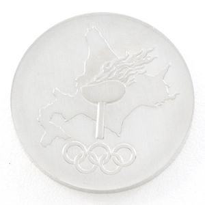 The 11th Sapporo Olympic Winter Tournament Commemorative Medal Coin Shirokane PT1000 Total Weighs about 36.0g used beautiful goods Free shipping ☆ 0315