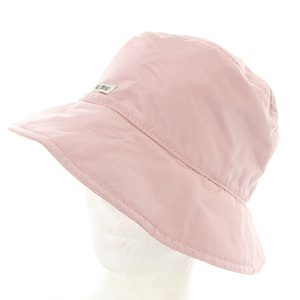Miu Miu Hat Silk Logo Bucket Hat Logo M Pink 5HC196 /SR26 ■ OH Ladies