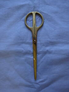 ★ ☆ D-960 LERCHE Rerchie Siegel Solingen Zolingen scissors: Gold Germany Vintage used goods ☆ ★