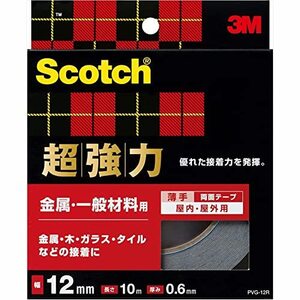 3m Scotch super-powerful double-sided tape metal / general material width 12mm Length 10m PVG-12R