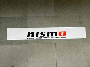 NISMO Nismo Front Window Sticker White