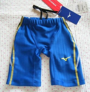 Mizuno Mizuno Stream Ace ACE Swimming Swimming Swimming Pants / Half Spats Blue W 53-59㌢ Low -resistance knit Water -repellent function List price 6600 yen