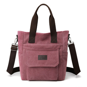 ☆ Purple ☆ Shoulder bag PMYSHBAG10 Tote Bag Shoulder 2WAY Canvas Tote Back Shoulder Bag Tote Bag