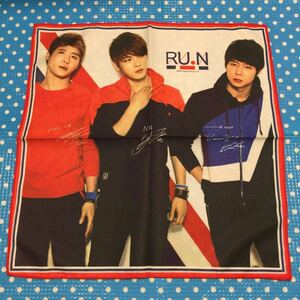 JYJ ★ Rare! ! ★ Jaejoong Yuchun Junsu ★ NII ★ RU.N ★ Not for sale Benefits Novelty ★ Handkerchief Bandana ★ New unused