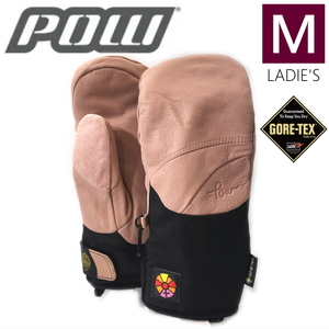 ○ 22-23 POW W's Stealth GORE-TEX MITTEN +ACTIVE Color: B4BC Misty Rose M Size Color Ski Snowboard