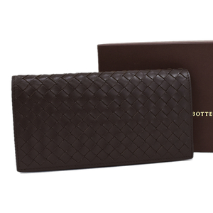 Limited to 1 point limited new article Bottega Veneta Bi -fold Wallet Intrecciato Leather Brown Bottega Veneta