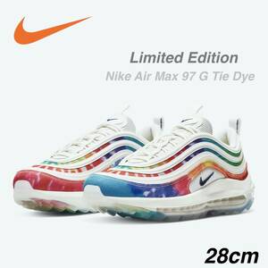 [28cm] ★ Rainbose Mash! ! New ★ Nike Nike Air Max 97 G Tai Dai NRG P Golf AIR MAX TIE DYE Rainbow Barrett US10