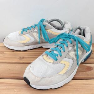 Z6835 [880] New Balance US10 27.0cm/Ash gray beige blue blue blue newbalance Ladies sneakers Used