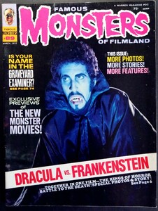 Beautiful goods book "Famous/MONSTERS" science fiction horror American magazine magazine (P74). Editor: Ackman.