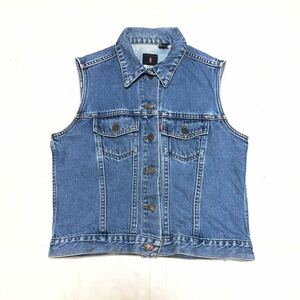 [Popular] 90's Levi's Leviiss Denim Vest Women M size used clothes AB578