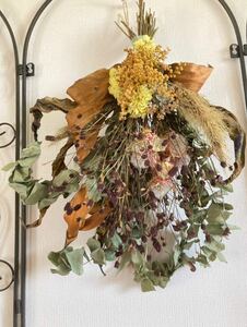 SALE ◆ Handmade ◆ Dry Flower ◆ Swag ◆ Wall decoration ◆ Waremoko * Cerulia * Mimosa * Botanical Swag