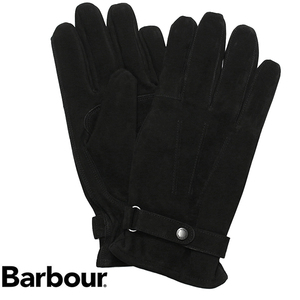 Babuer BARBOUR Glove Glove Men's Leather Nubuck Size MGL0007 BK11 New