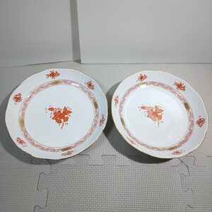 Helend [Apony Orange Plate 2 sheets] HEREND Bowl Pasta dish