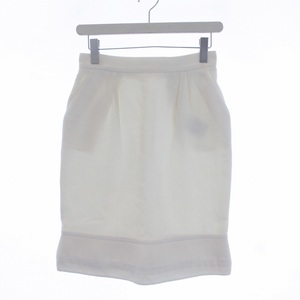 Valentino Valentino VALENTINO Flare skirt knee length cotton 42 m White white /Si28 Ladies
