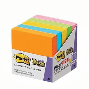 Post-It sticky sticky sticky notes note Neon color 50 x 50mm 90 sheets x 5 books 650-5ssan