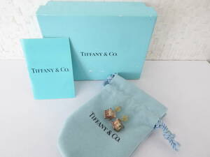 TIFFANY &amp; CO. Tiffany Atlas Series Cube Type Pierce Silver 925 Nippon Statular Mail 220 yen B1-A⑤