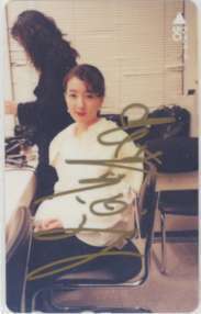 [Telekeca] Hiroko Kasahara Autographed telephone-paste telephone telephone card 12S-KA2013 Unused / A rank