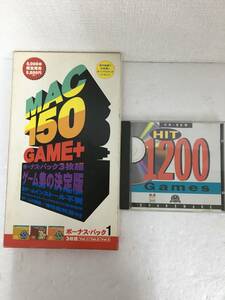 ★ ☆ E481 Macintosh Mac 150 GAME+ HIT1200 GAMES 2 pcs ☆ ★