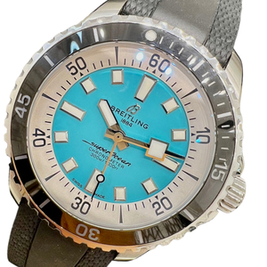 Breitling BREITLING Super Ocean Automatic 44 A17376 Turquoise Blue Stainless Steel SS Watch Men Used