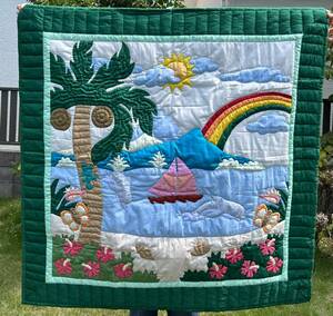 [Raylani New Product] Hawaiian Quilt Baby Quilt 105cm Diamond Bed
