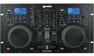 free shipping! New unused GEMINI MP3 / CD DJ Workstation Dual CDJ Player+mixer CDM-4000