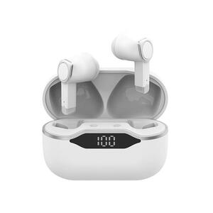Wireless earphone BLUETOTH5.3 AAC earphone auto pairing One ear lightweight green house white GH-TWSV-WH/4821