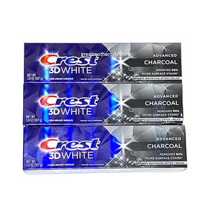 Shipping Komi tracking ants ◆ New ◆ Crest toothpaste 3D White Advanced Charcoal 107g 3