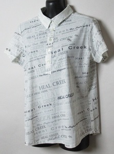 Heal Creek/Heal Creek Golf Conchello Logo Print Short Sleeve Shirt Price 23100 yen Ladies/42 (L)/002-26642/New/White